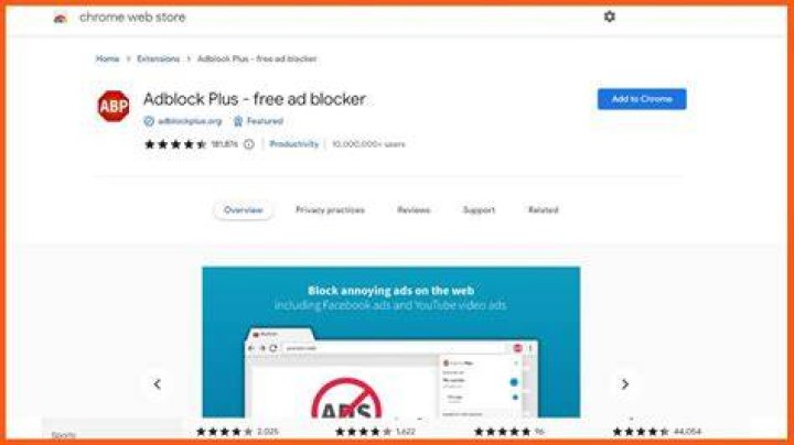 Ad blocker extension protecting users from malicious ads while streaming