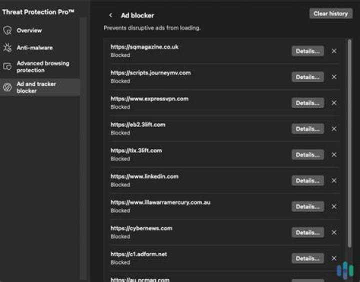 Ad blocker and tracker protection for adult websites