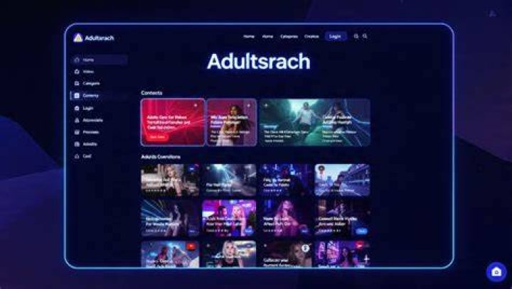 Adult content platform browsing interface
