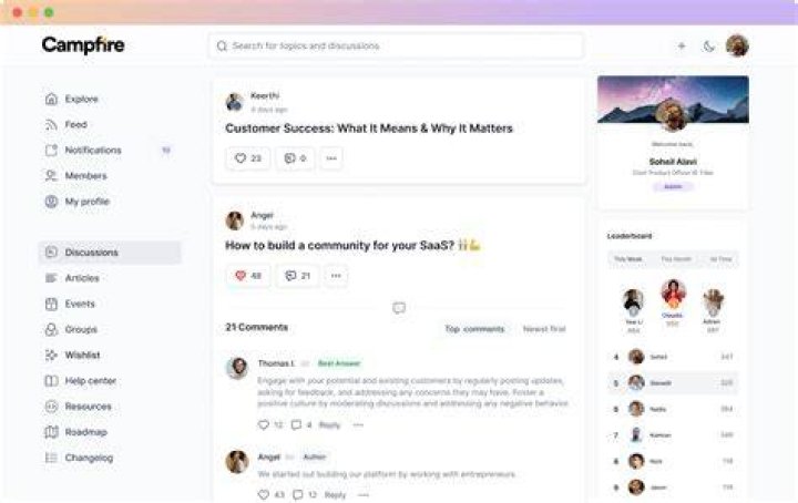 Adult media site community forums and user engagement