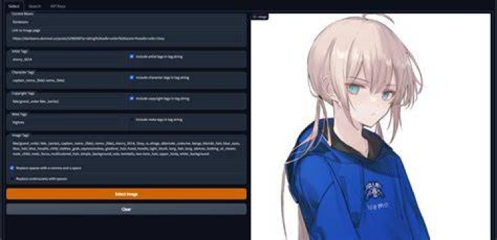 Booru tag categories for anime characters and artists
