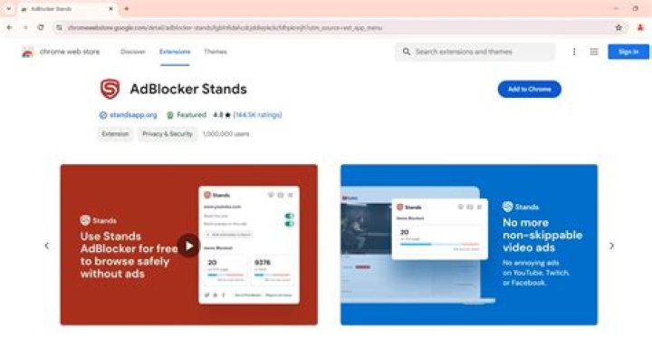 Browser extensions blocking adult website content