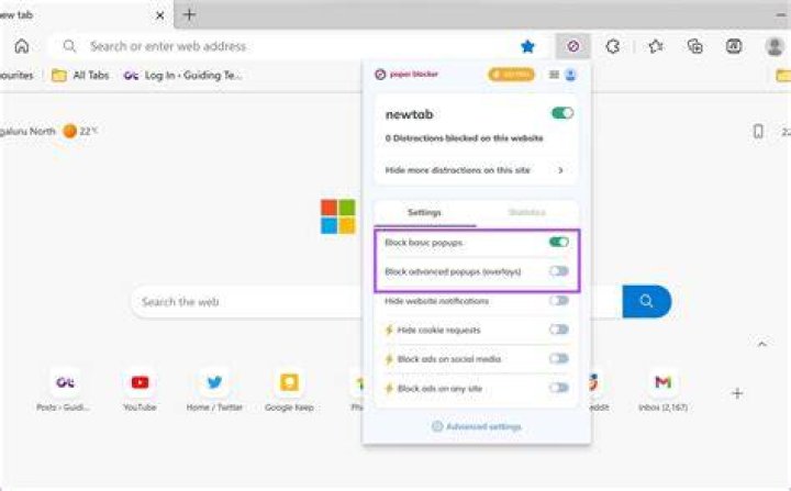 Browser safety ads pop ups and redirects