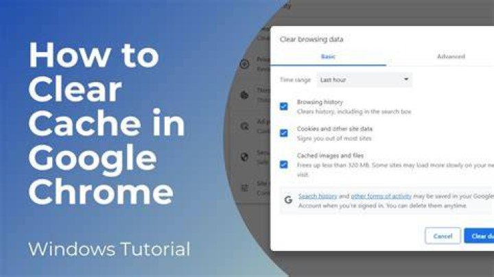 Clear browser cache for video streaming problems