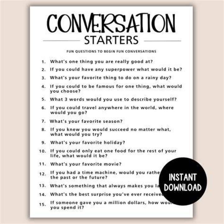 Conversation starters for gay men online