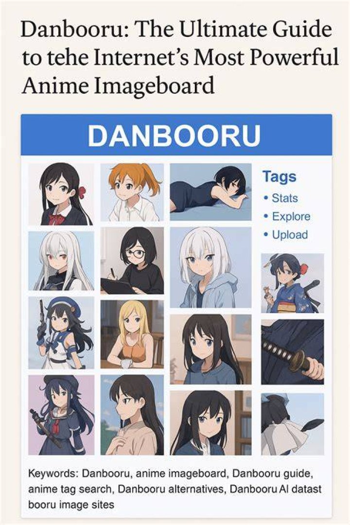 Danbooru anime imageboard advanced tag-based search system