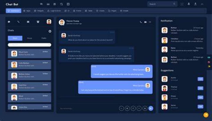 Easy online chat interface