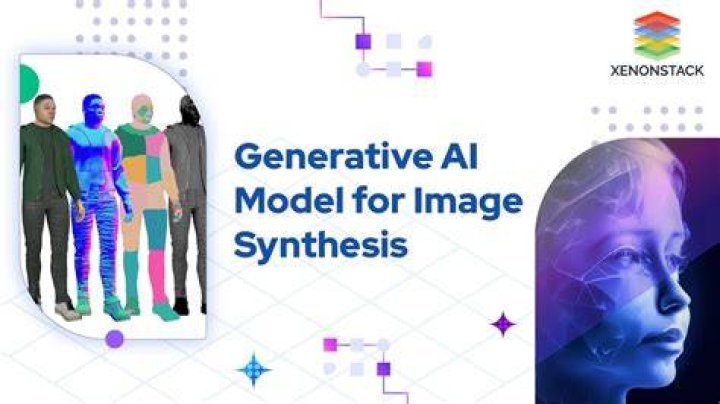 Generative AI image synthesis concept