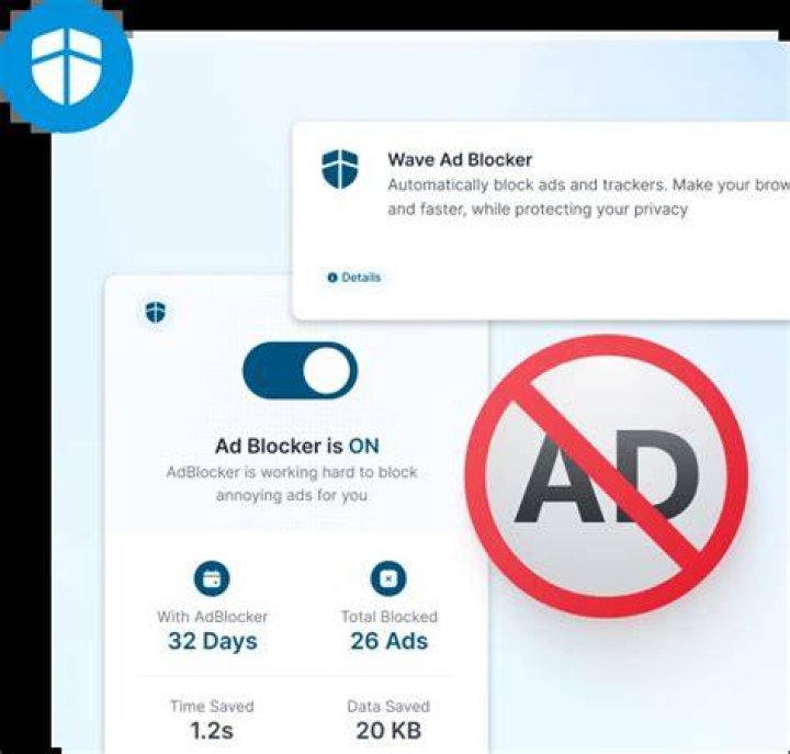 Online privacy with VPN and ad blocker while browsing