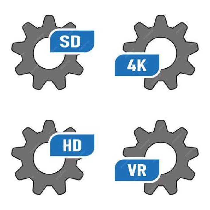 Video player quality settings gear icon